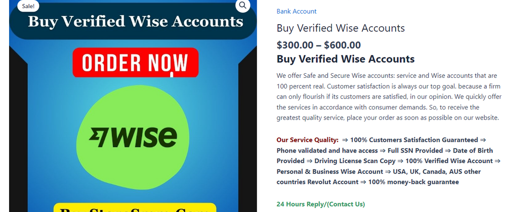 Cover image for Home / Bank Account / Buy Verified Wise Accounts